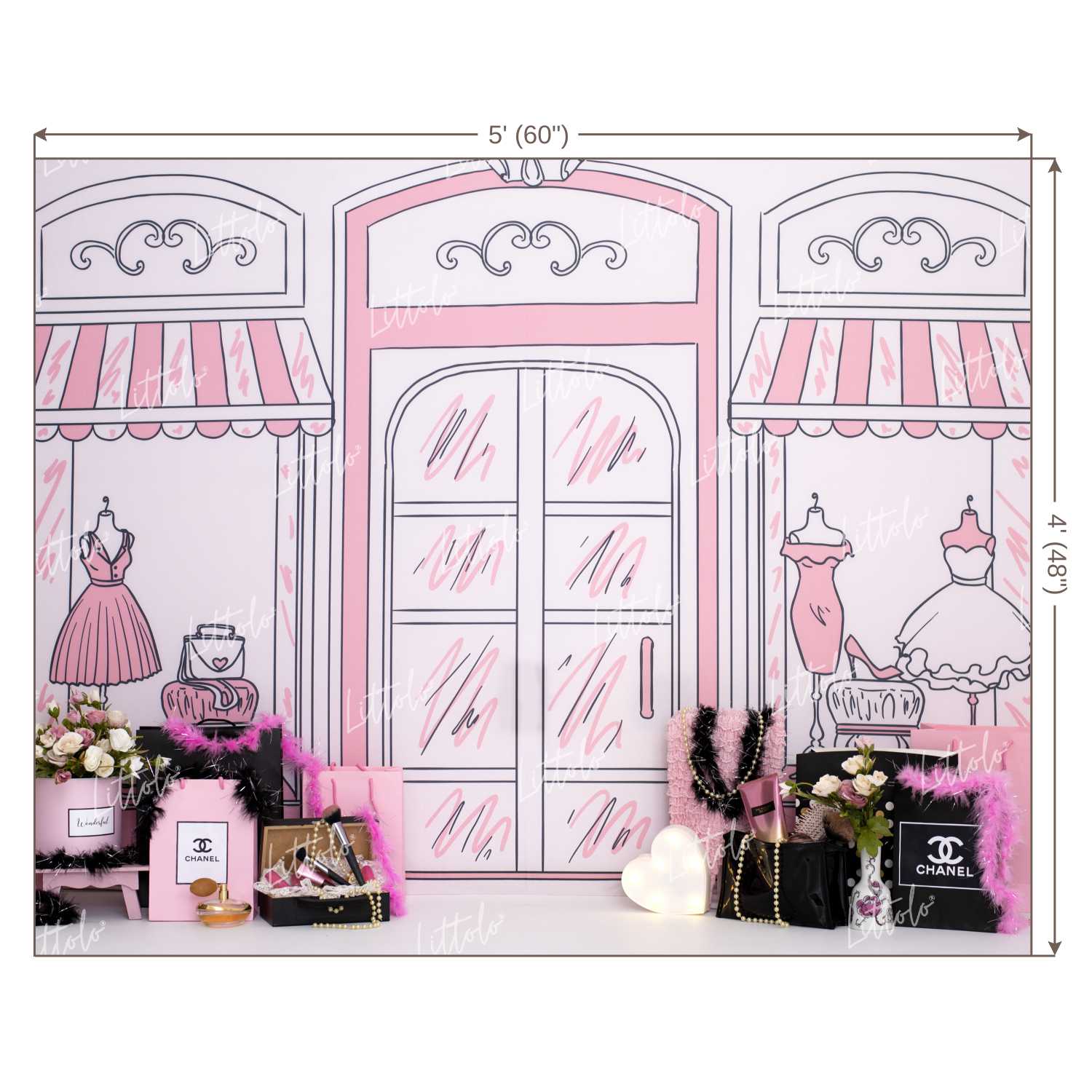 LB0432 Fashion Store Theme Backdrop