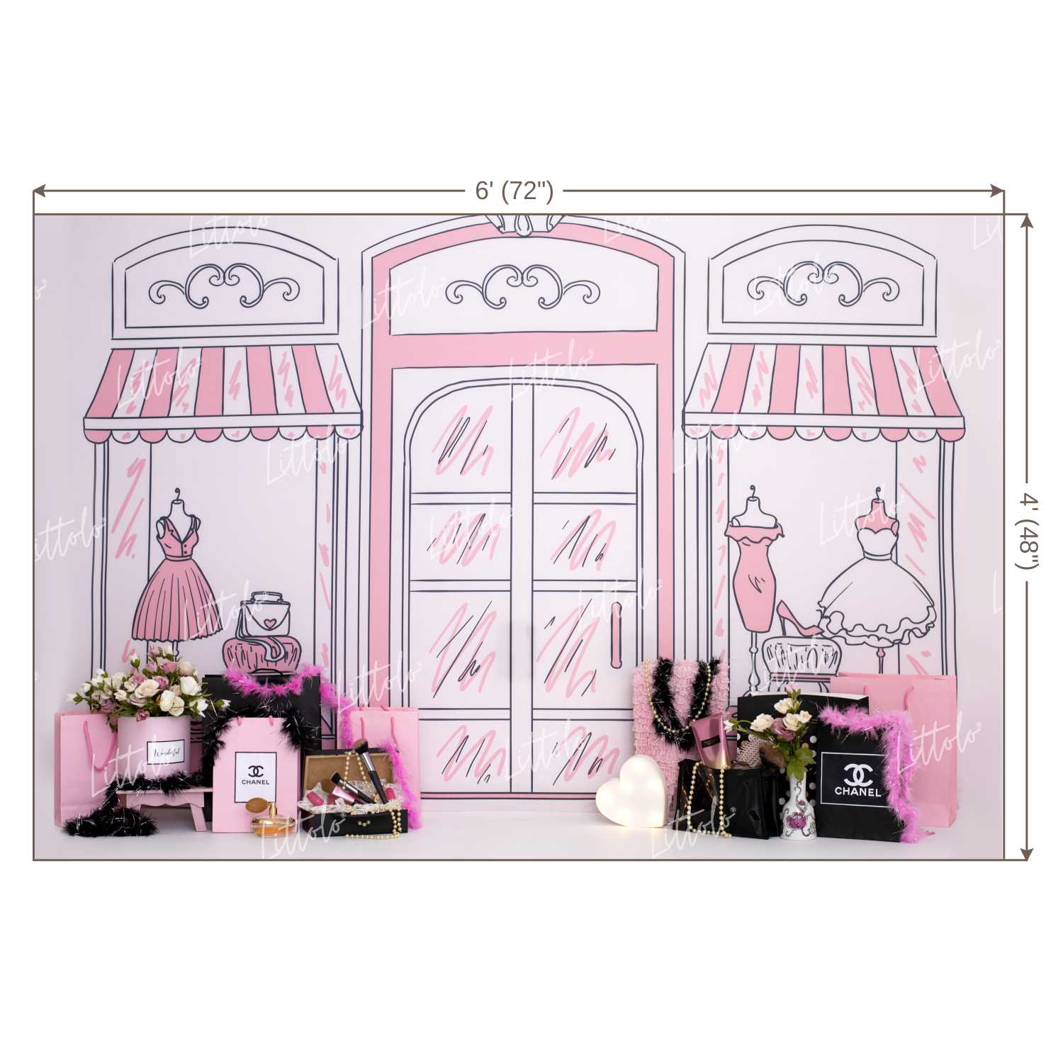 LB0432 Fashion Store Theme Backdrop