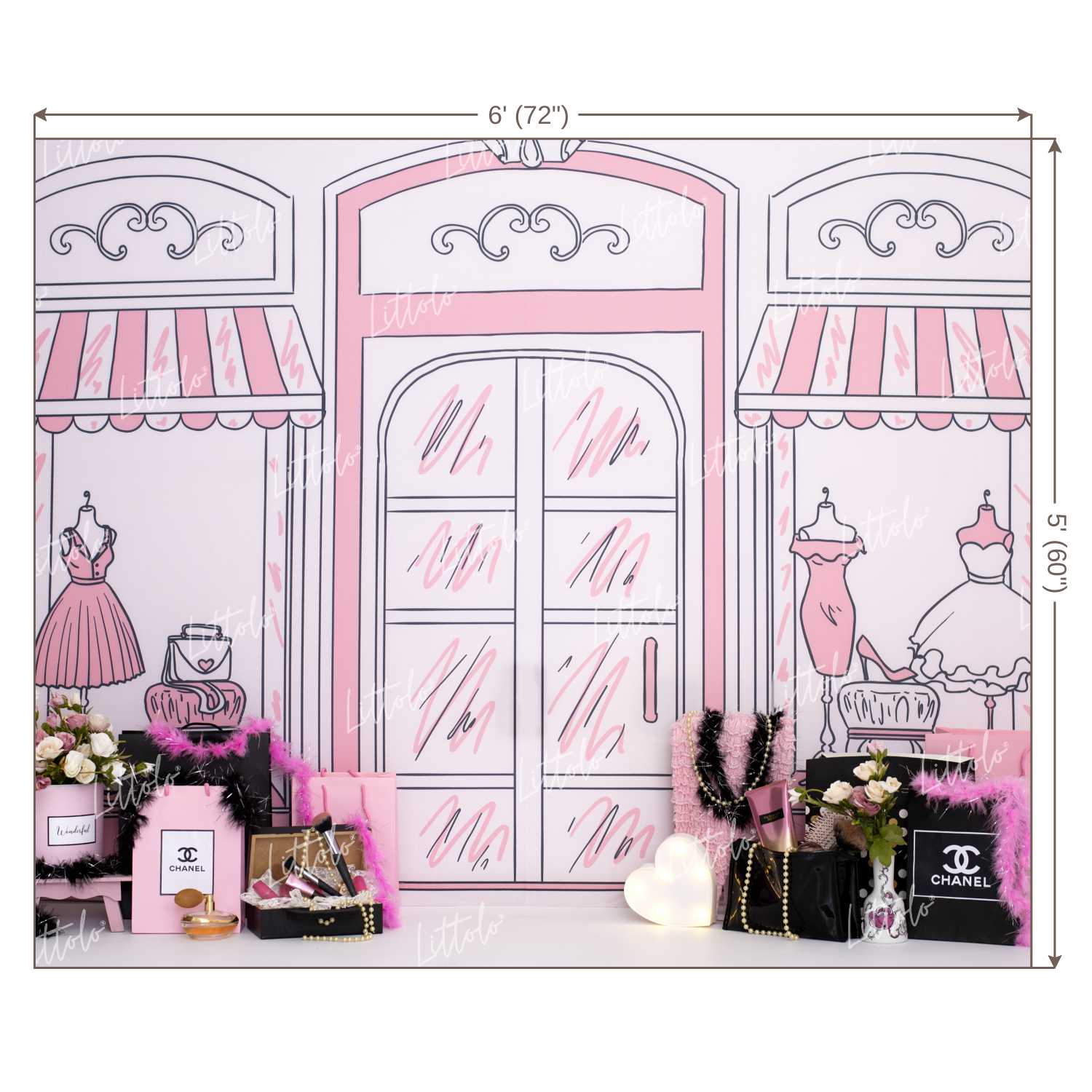 LB0432 Fashion Store Theme Backdrop