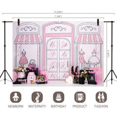 LB0432 Fashion Store Theme Backdrop