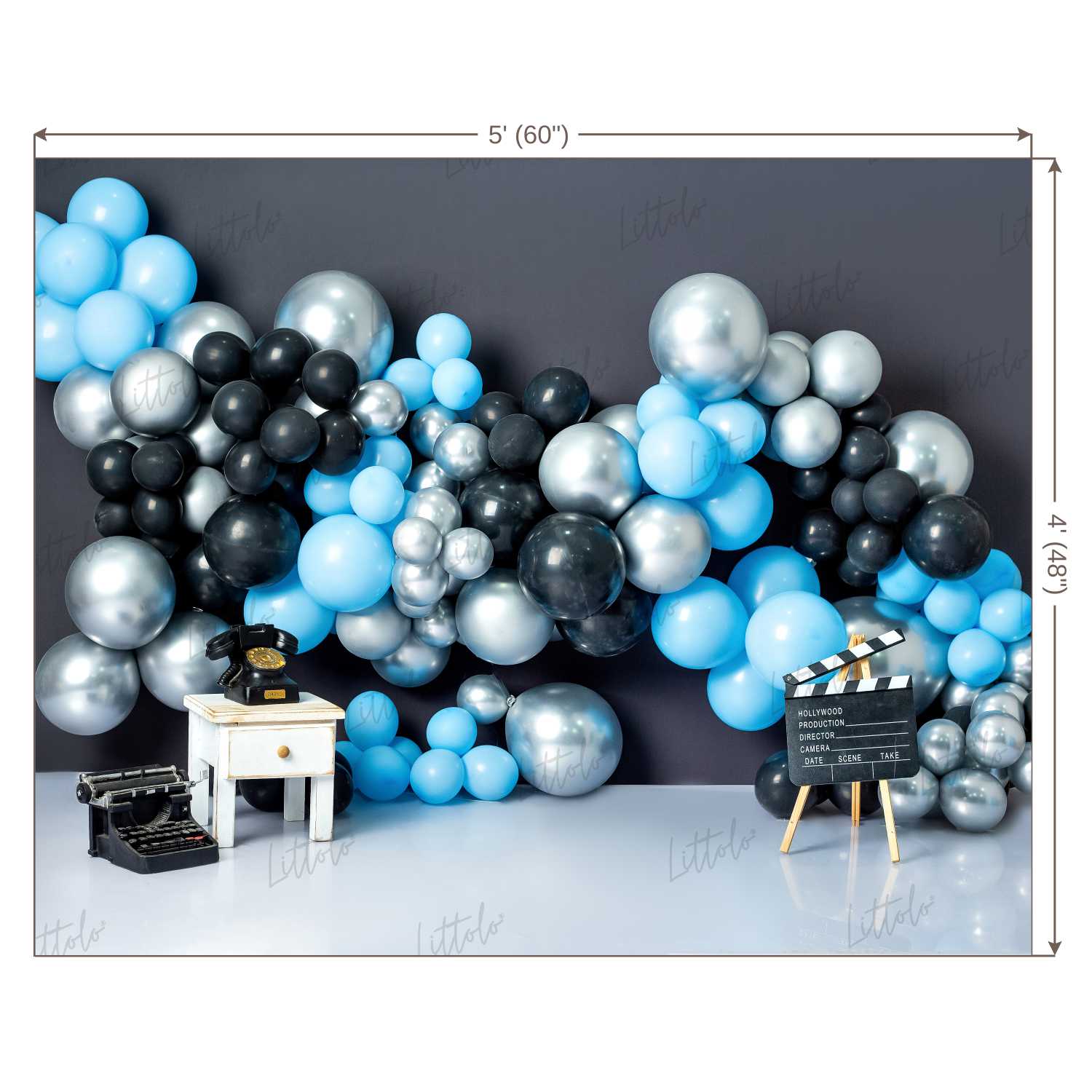 LB0438 Boss Baby Balloon Garland Backdrop