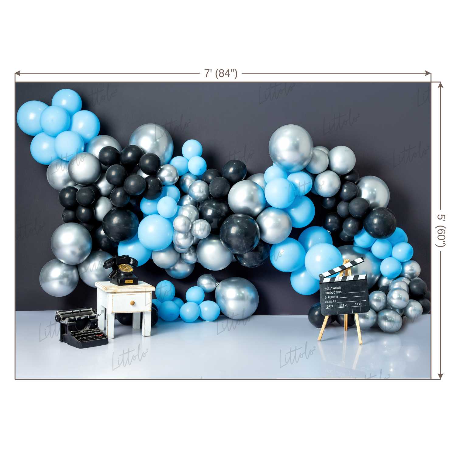 LB0438 Boss Baby Balloon Garland Backdrop