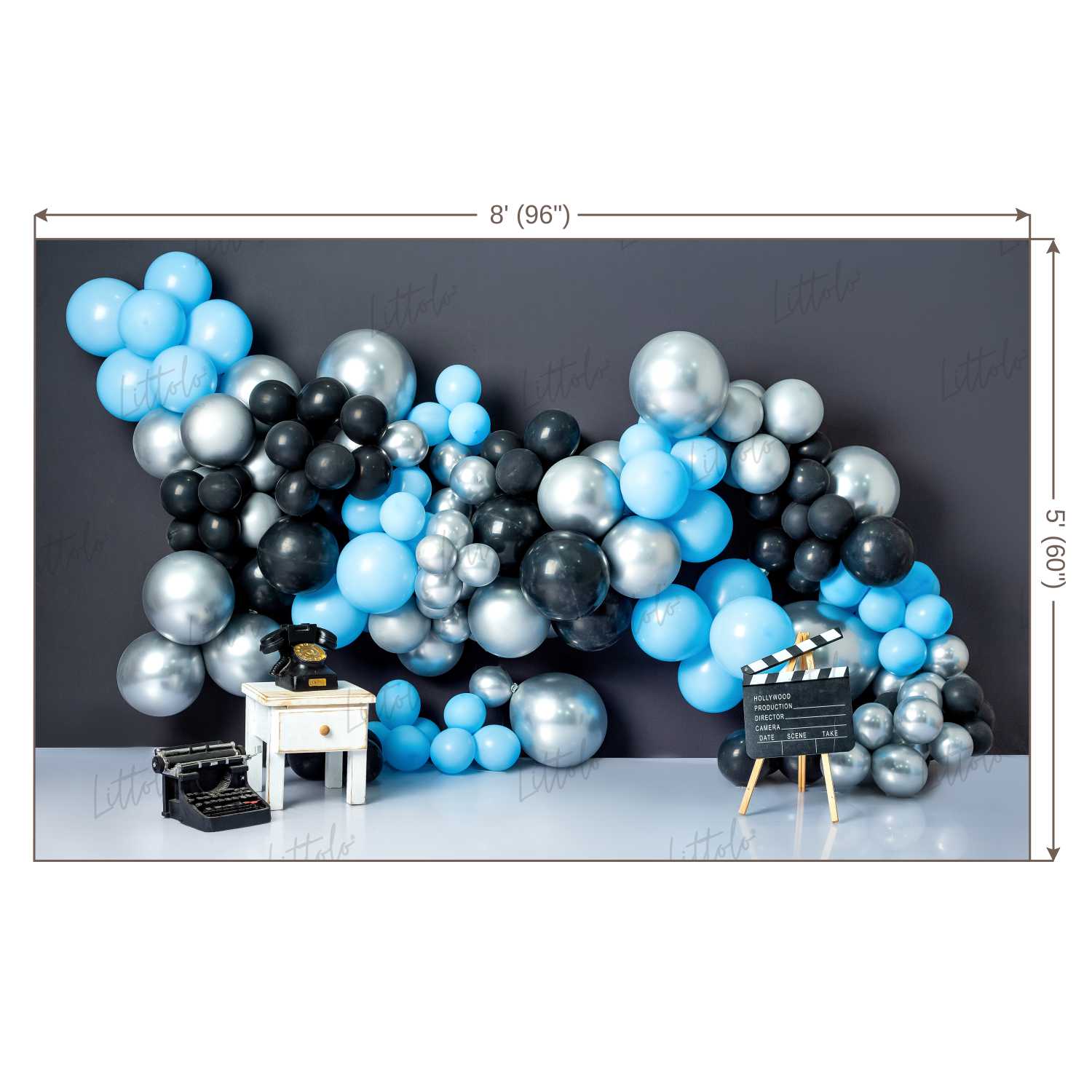 LB0438 Boss Baby Balloon Garland Backdrop