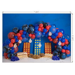 LB0439 Spider Balloon Garland Backdrop