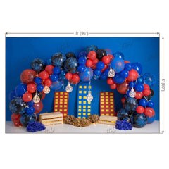 LB0439 Spider Balloon Garland Backdrop