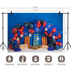 LB0439 Spider Balloon Garland Backdrop