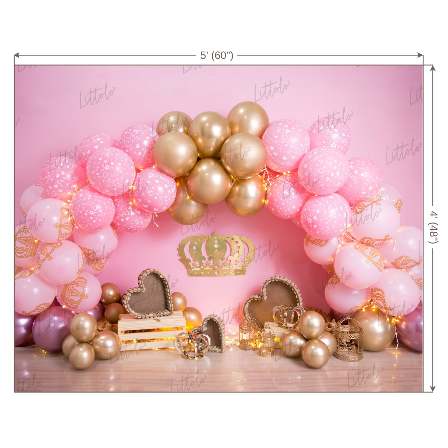 LB0441 Prince Balloon Garland Backdrop