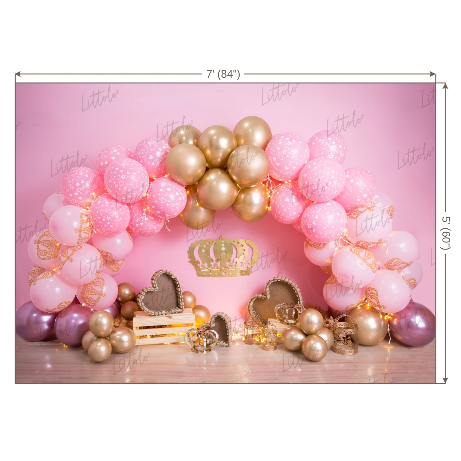 LB0441 Prince Balloon Garland Backdrop