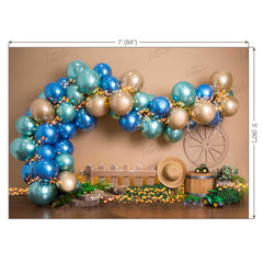 LB0442 Farm Balloon Garland Backdrop