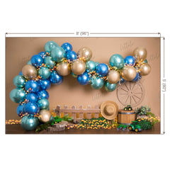 LB0442 Farm Balloon Garland Backdrop