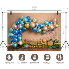 LB0442 Farm Balloon Garland Backdrop