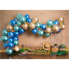 LB0442 Farm Balloon Garland Backdrop