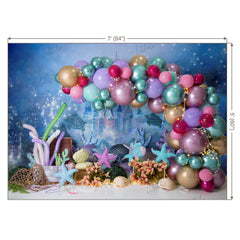 LB0443 Under the sea Balloon Garland Backdrop