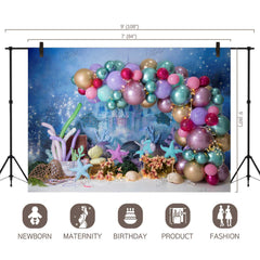 LB0443 Under the sea Balloon Garland Backdrop