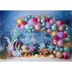 LB0443 Under the sea Balloon Garland Backdrop