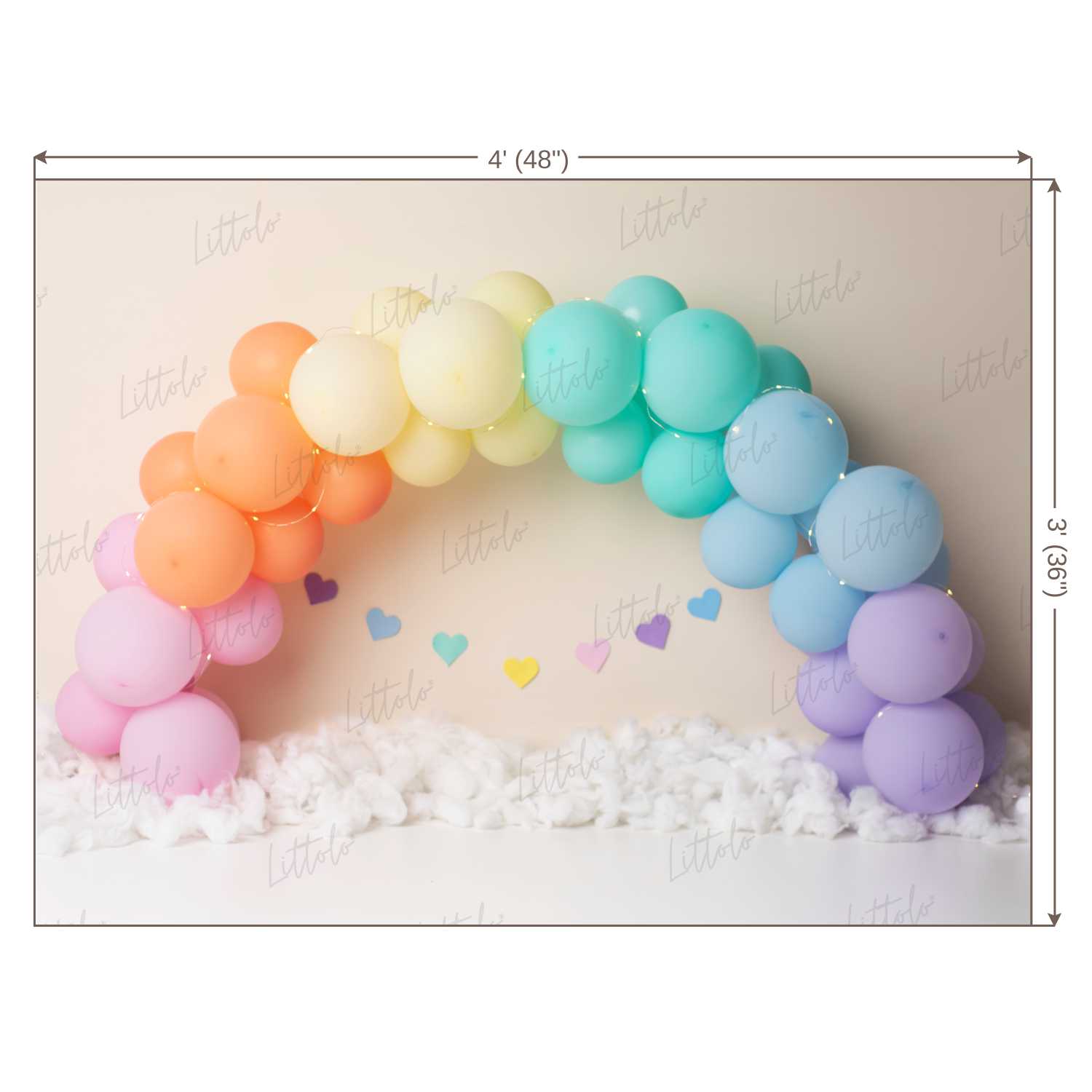 LB0450 Balloon Garland Backdrop