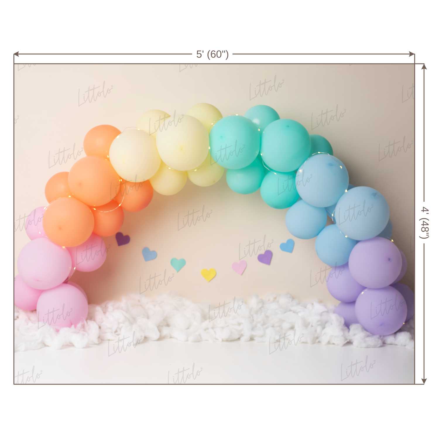 LB0450 Balloon Garland Backdrop