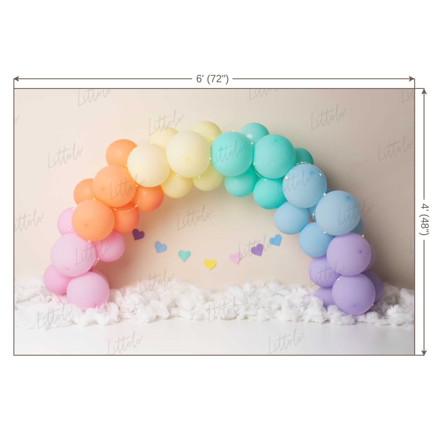 LB0450 Balloon Garland Backdrop