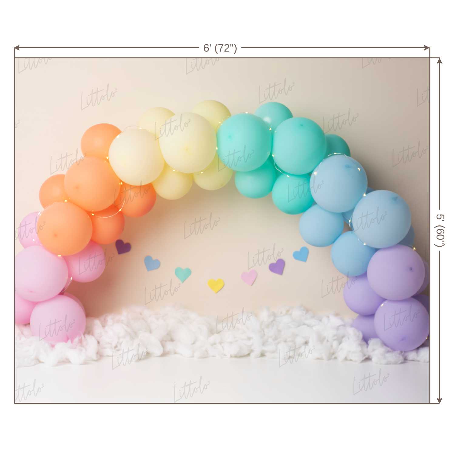 LB0450 Balloon Garland Backdrop