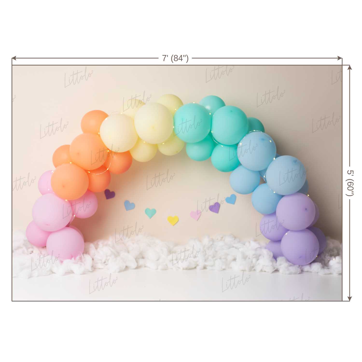 LB0450 Balloon Garland Backdrop