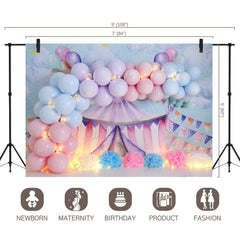 LB0453 Circus Balloon Garland Backdrop