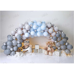 LB0454 Teddy Love Balloon Garland Backdrop