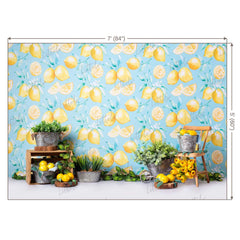 LB0457 Summer Lemon Backdrop