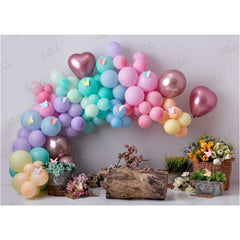 LB0458 Floral Garland Balloon Backdrop