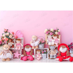 LB0459 Plush Toy Lover Backdrop