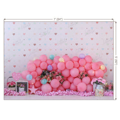 LB0460 Floral Balloon Garland Backdrop