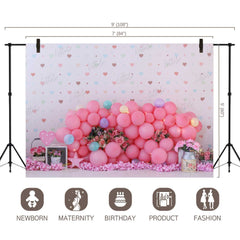 LB0460 Floral Balloon Garland Backdrop