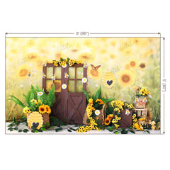 LB0461 Sunflowers Summer Backdrop