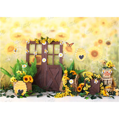 LB0461 Sunflowers Summer Backdrop