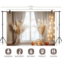 LB0470 Boho Curtain Theme Backdrop