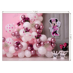 LB0473 Balloon Garland Cartoon Theme Backdrop