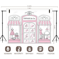 LB0475 Fashion Street Theme Backdrop