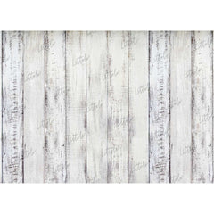 LB0486 Wooden White Plank Backdrop