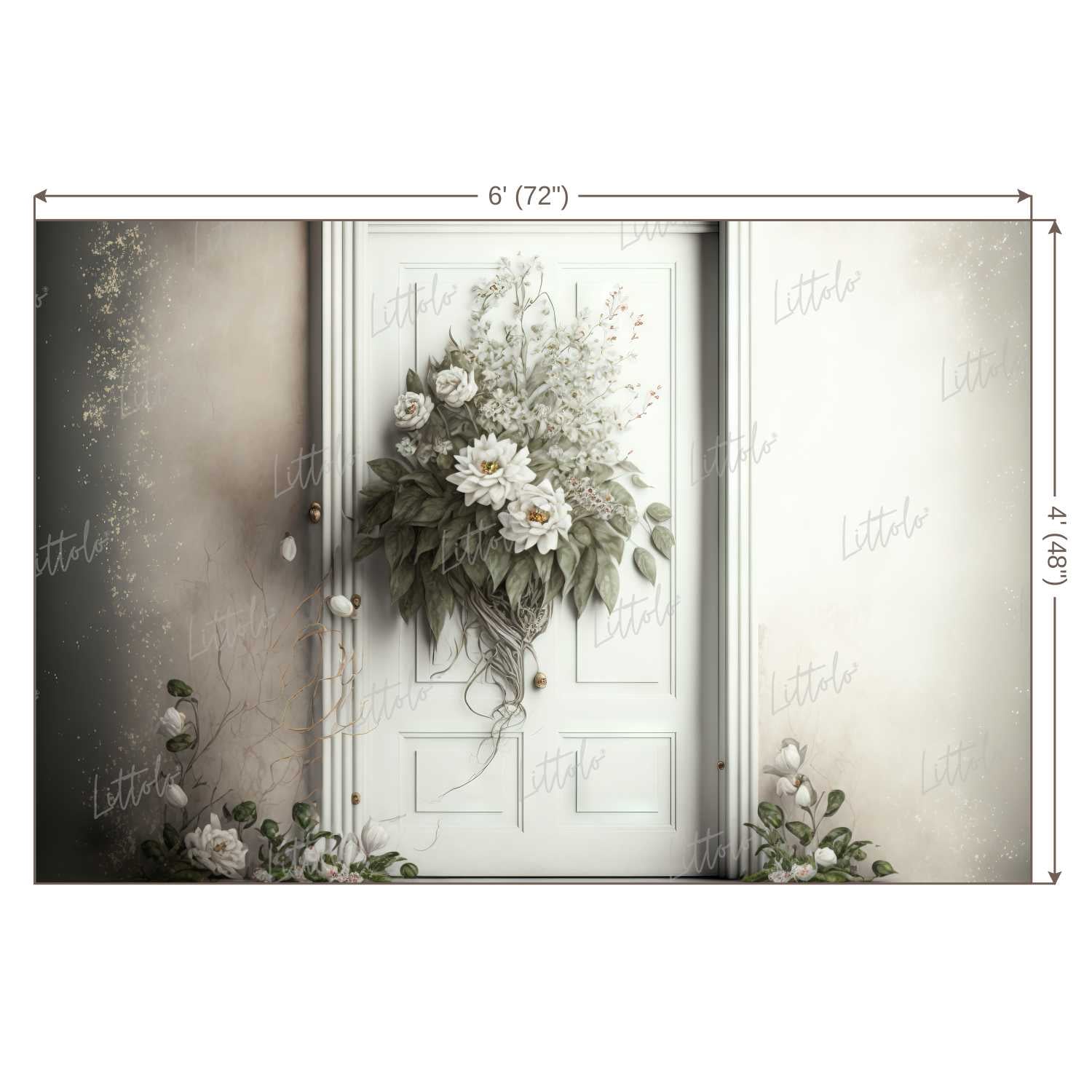 LB0487 Enchanted Doorway Theme Backdrop