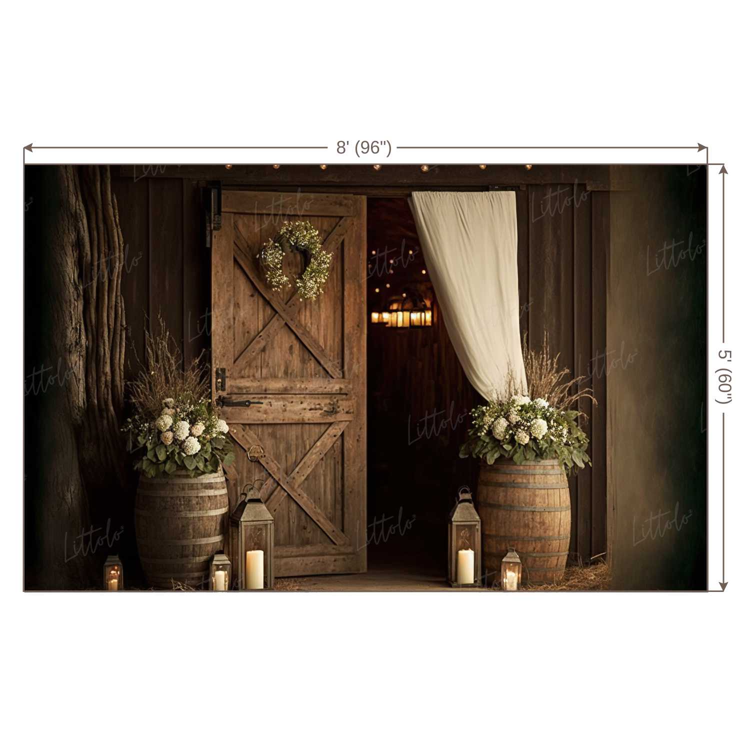 LB0488 Enchanted Doorway Theme Backdrop