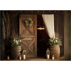 LB0488 Enchanted Doorway Theme Backdrop