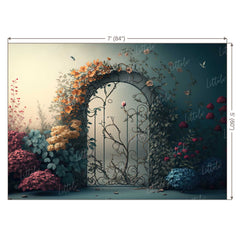 LB0489 Enchanted Doorway Theme Backdrop