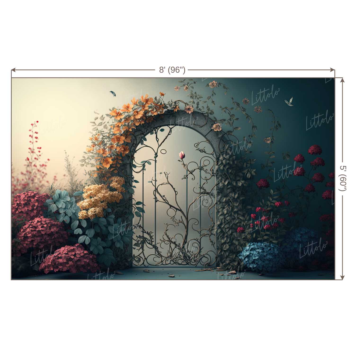 LB0489 Enchanted Doorway Theme Backdrop