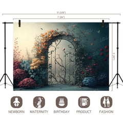 LB0489 Enchanted Doorway Theme Backdrop