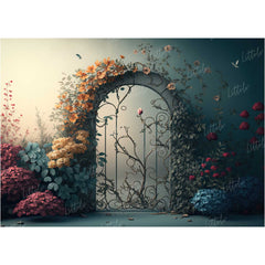 LB0489 Enchanted Doorway Theme Backdrop