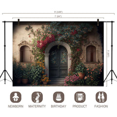 LB0490 Enchanted Doorway Theme Backdrop