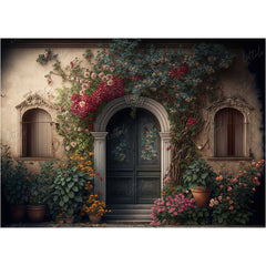 LB0490 Enchanted Doorway Theme Backdrop