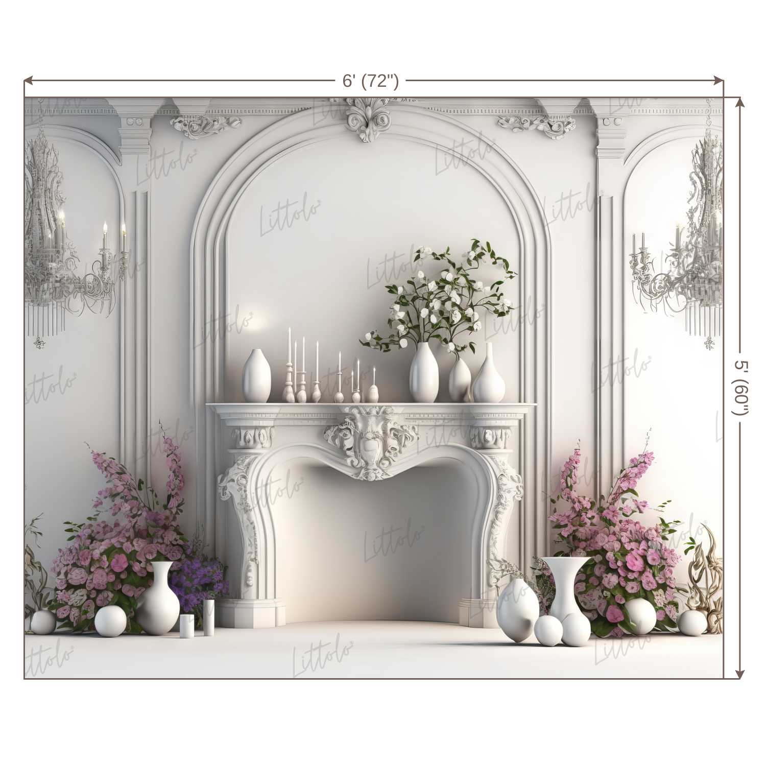 LB0492 Hearth Theme Backdrop