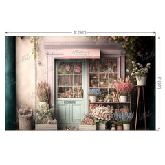 LB0495 Flower Shop Theme Backdrop