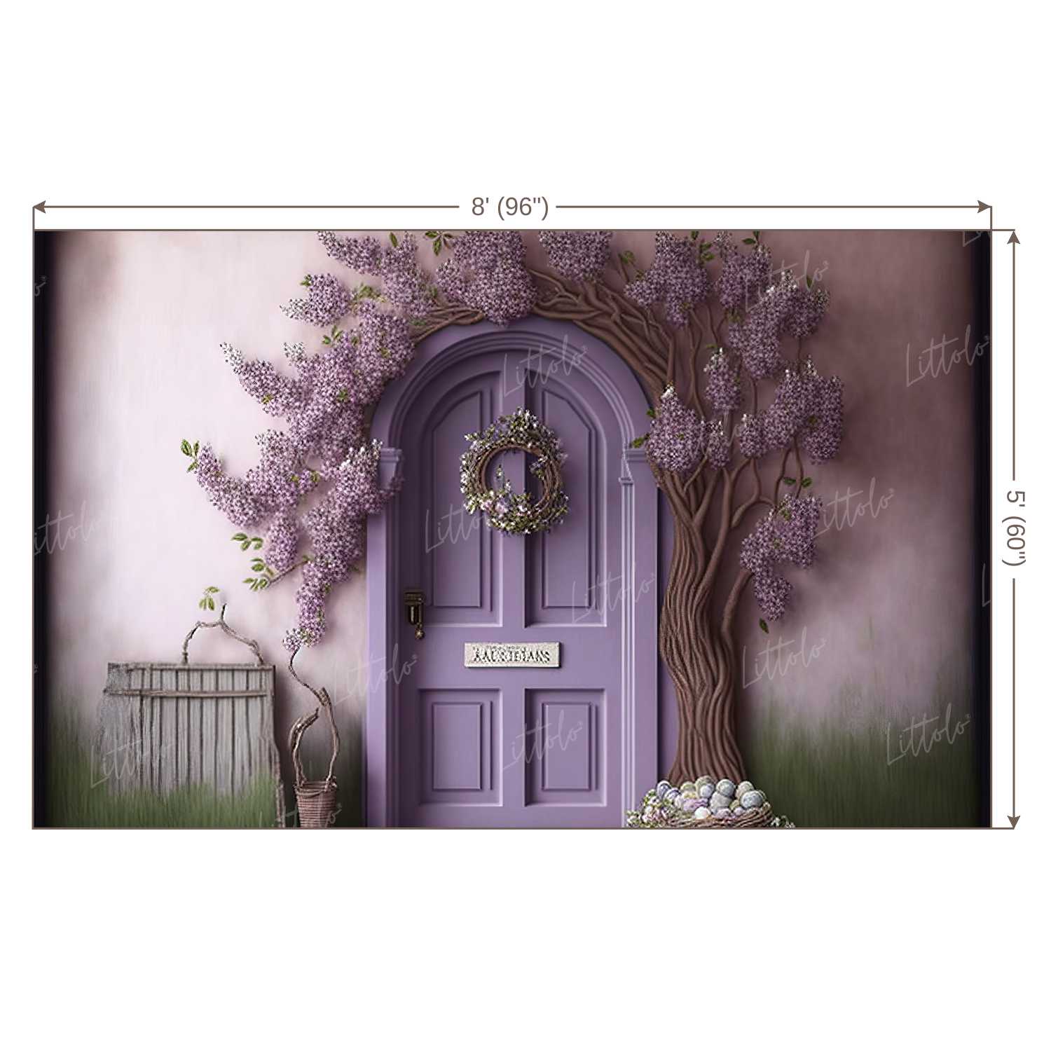 LB0496 Enchanted Doorway Theme Backdrop