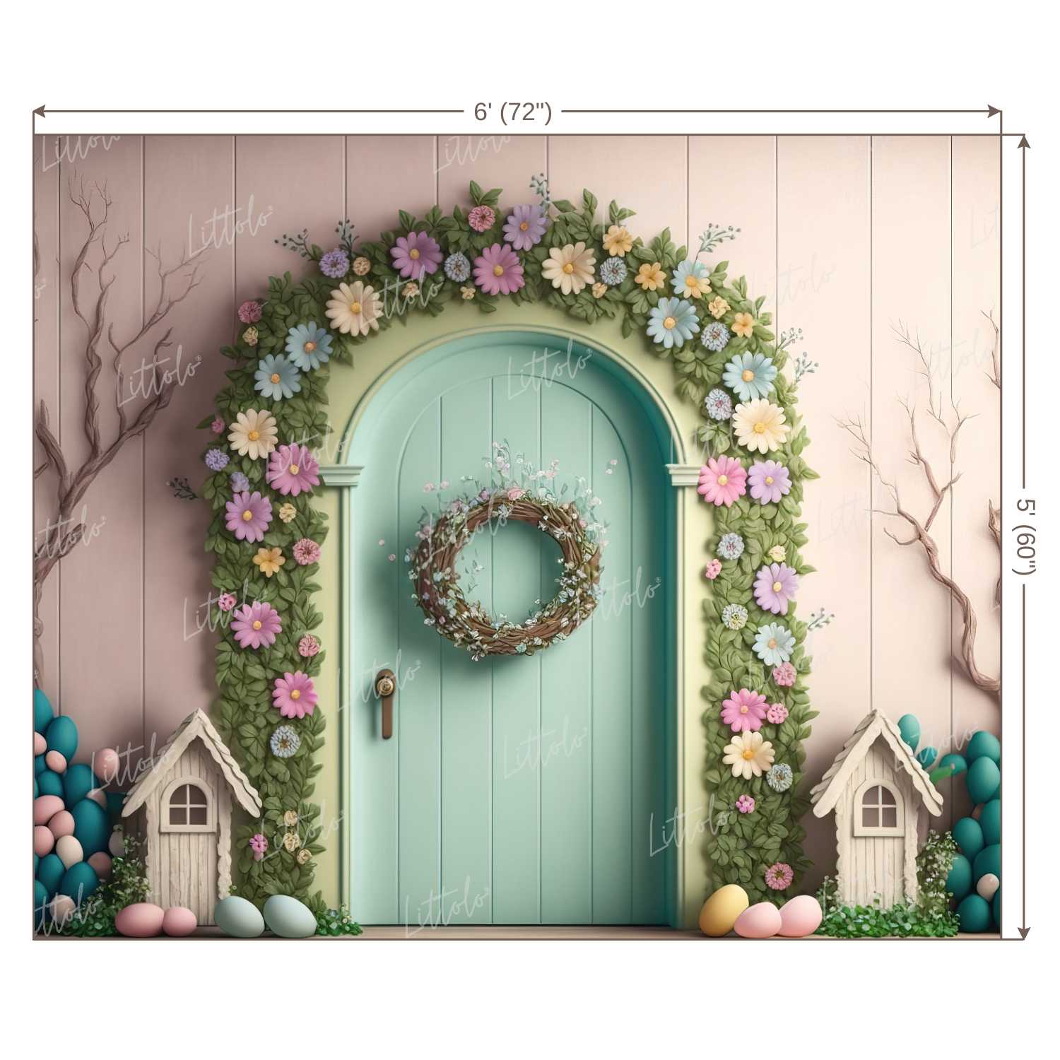 LB0497 Enchanted Doorway Theme Backdrop